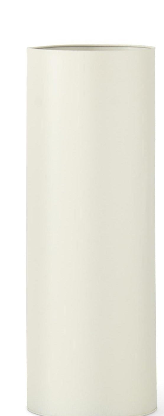 TIN CYLINDER VASE