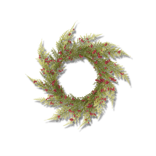15" Pine Pepper Berry Wreath