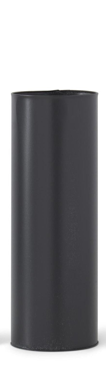 TIN CYLINDER VASE