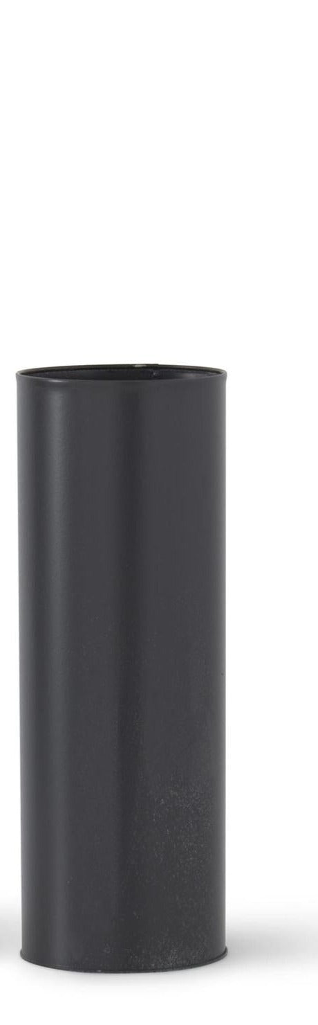 TIN CYLINDER VASE