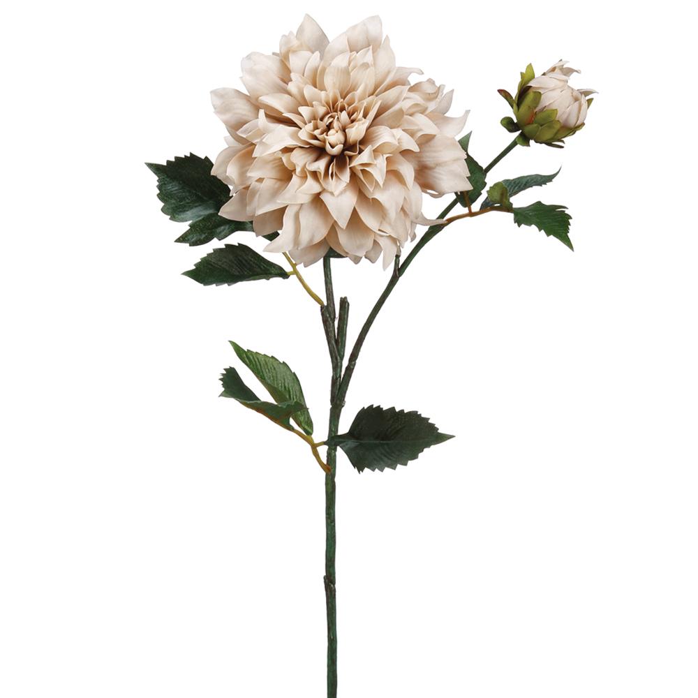 19" BEIGE DAHLIA SPRAY