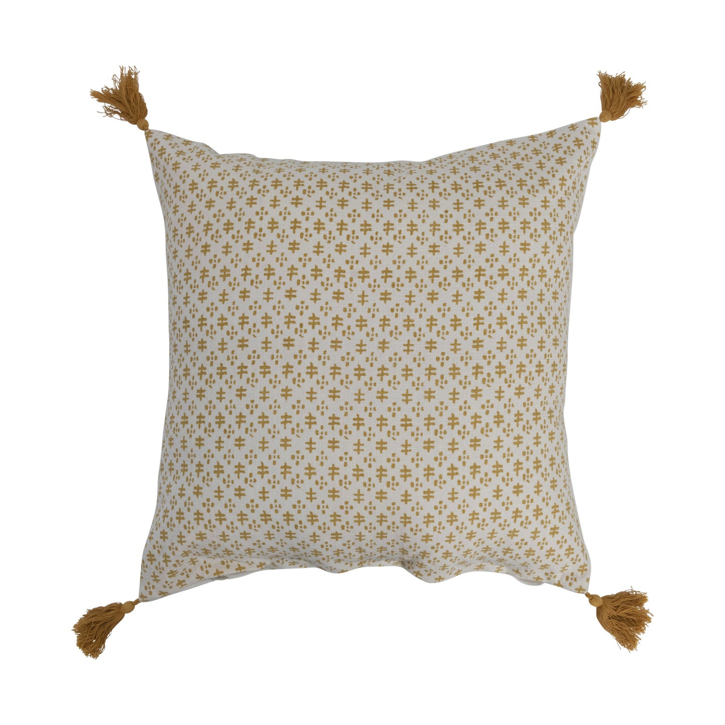 MUSTARD PRINT PILLOW