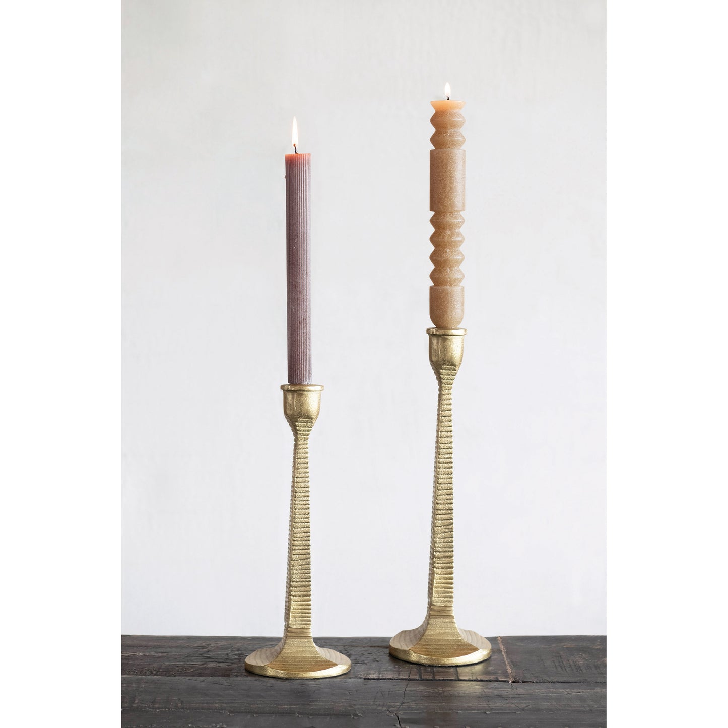 GOLD TAPER HOLDER