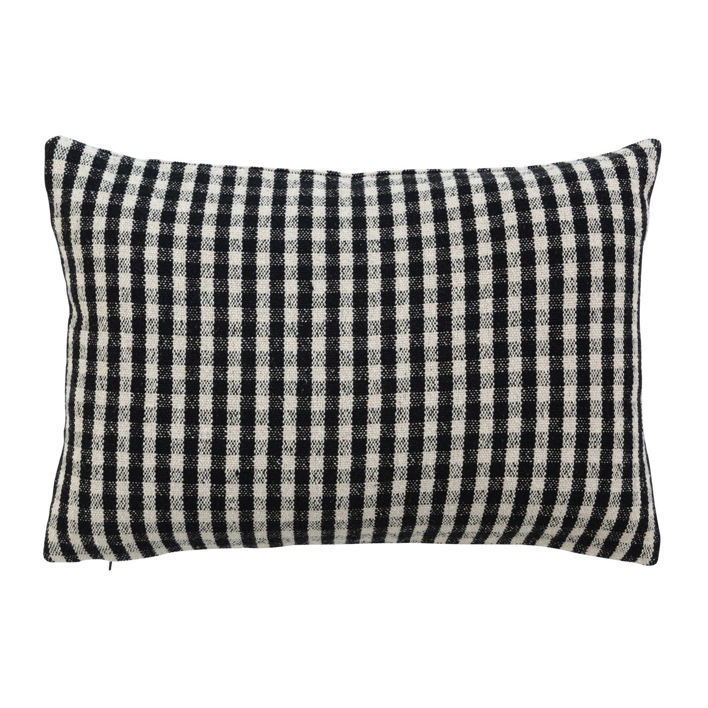 24" x 16" BLACK GINGHAM PILLOW