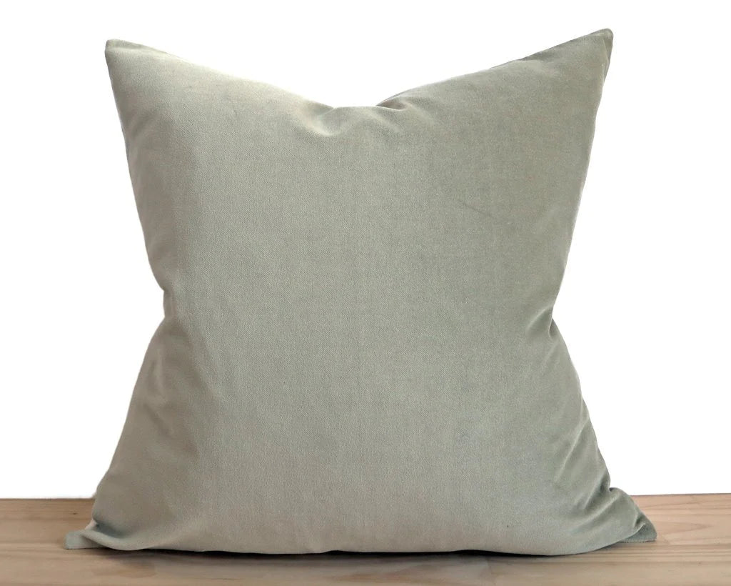SAGE VELVET 18X18 PILLOW
