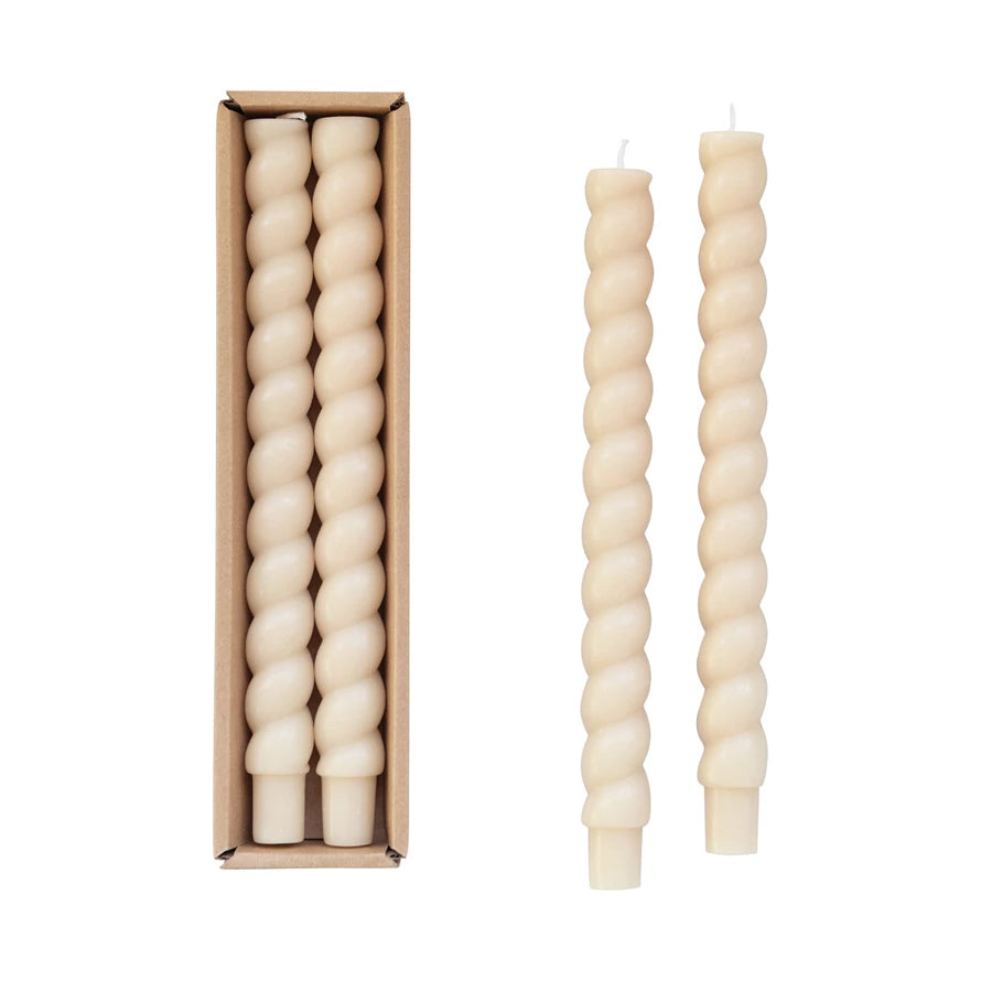 TWISTED TAPER CANDLES