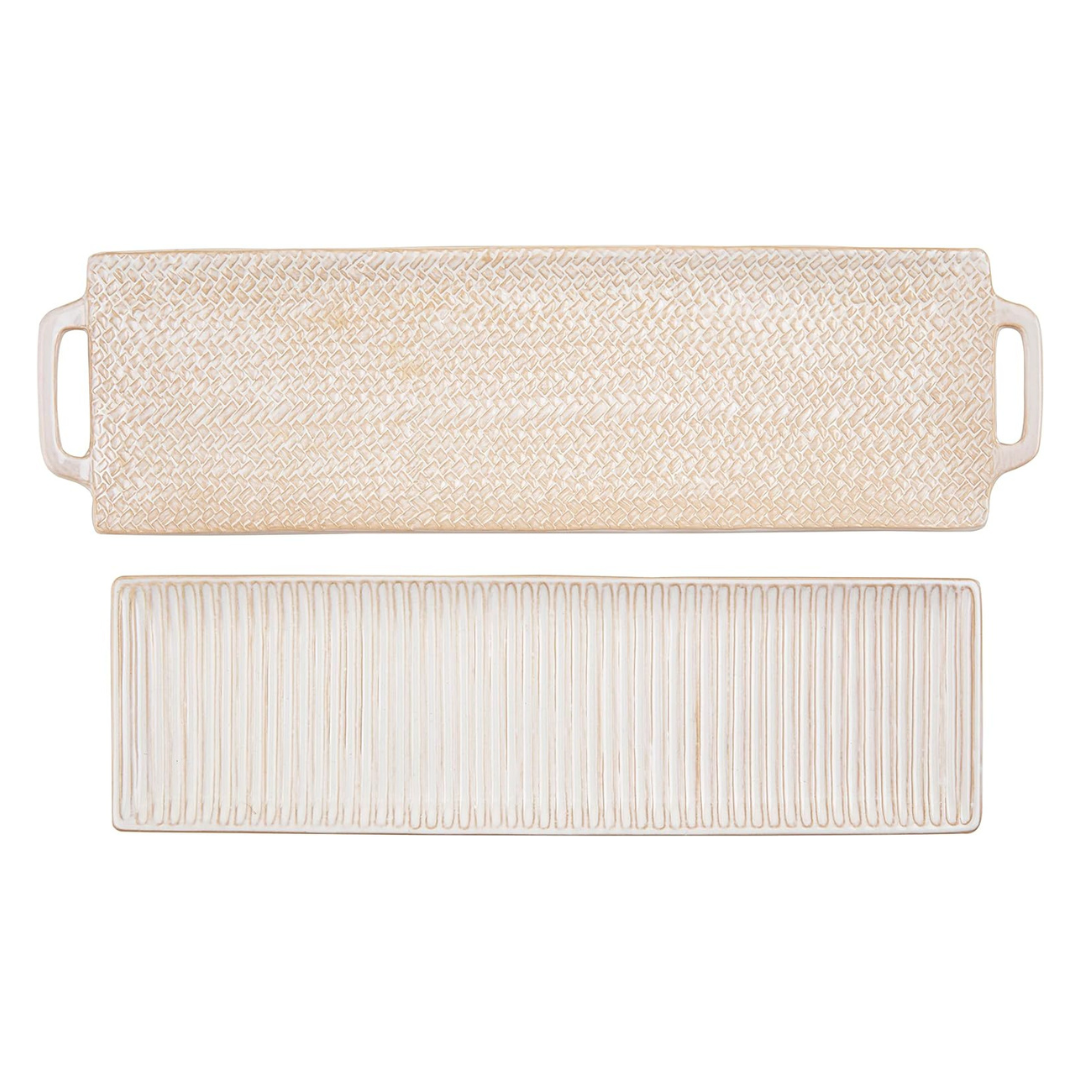 TEXTURED TRAYS S/2