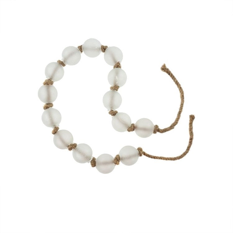 WHITE GLASS BEADS