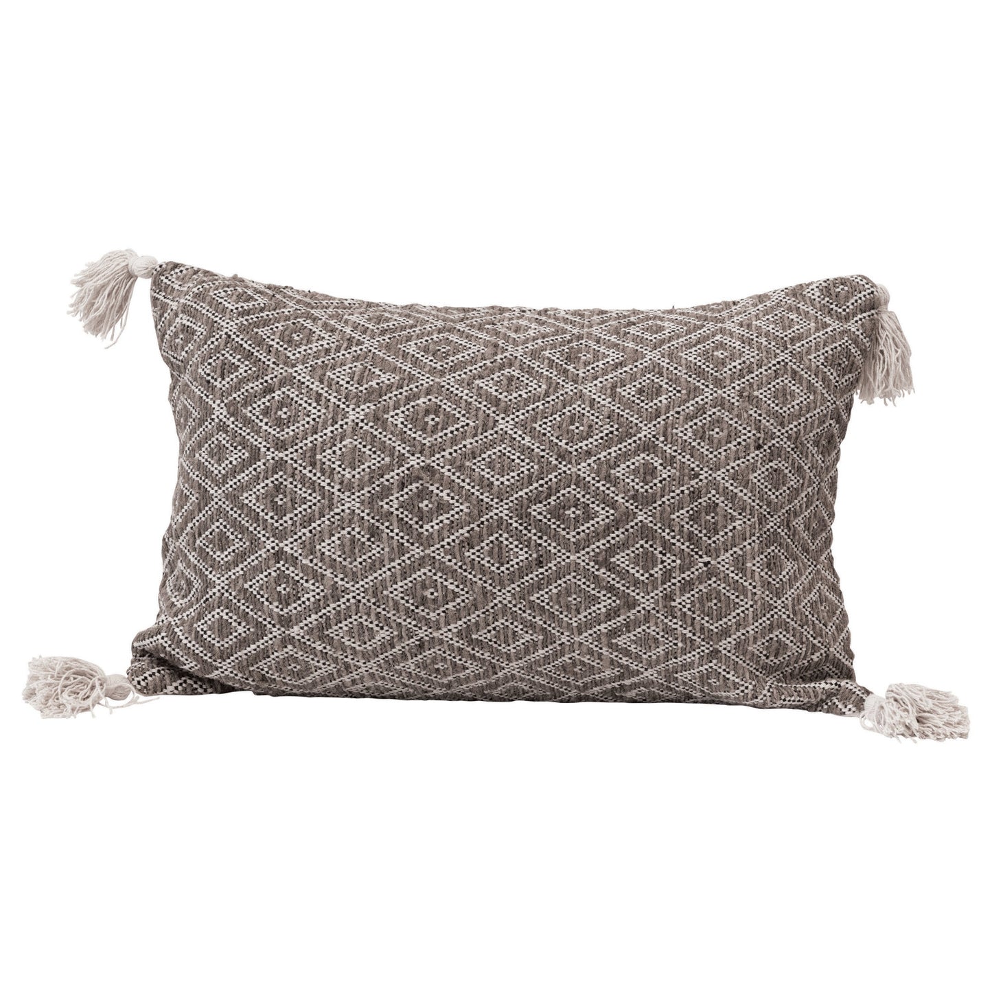 DIAMOND w/ TASSELS PILLOW