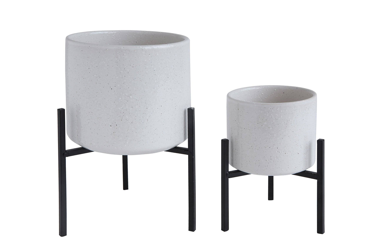 WHITE PLANTER ON STAND