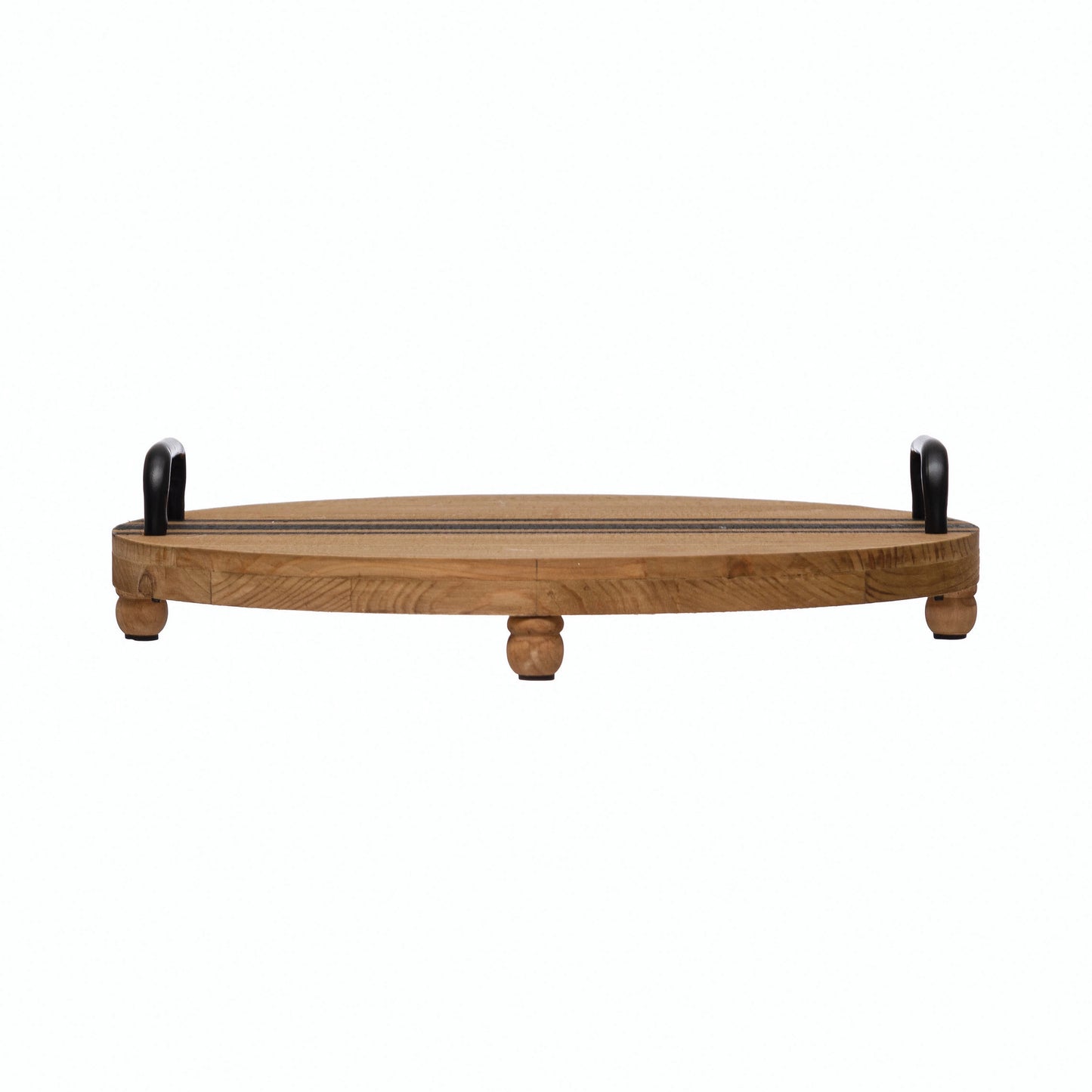 WOOD TRAY WITH HANDLES