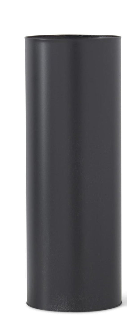 TIN CYLINDER VASE