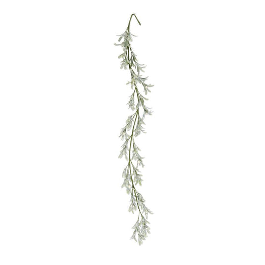 60" Glittered Mistletoe Garland