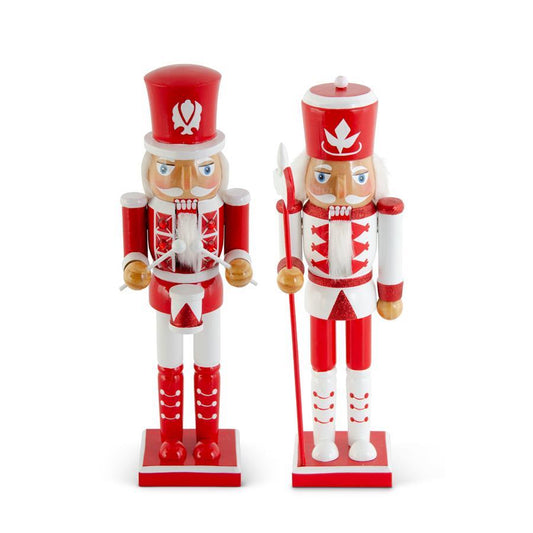 12" Red and White Nutcracker