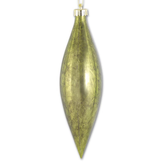 10.5" Green Teardrop Ornament