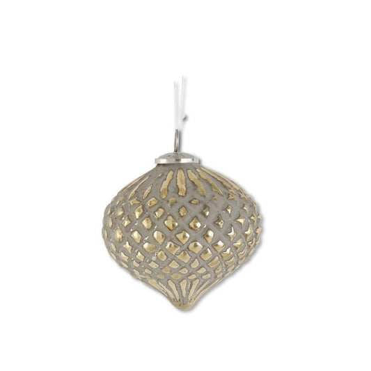 Gold Glass Onion Ornament