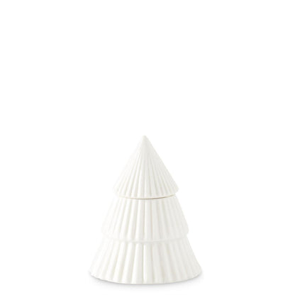 Ribbed Ceramic Tree w/ Lid