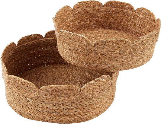 Scalloped Baskets S/2
