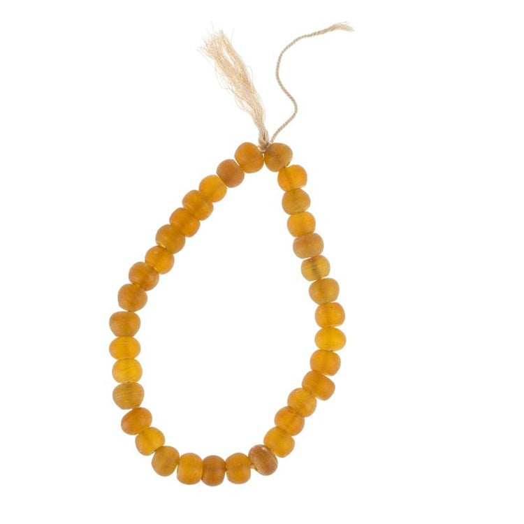 AMBER GLASS BEADS