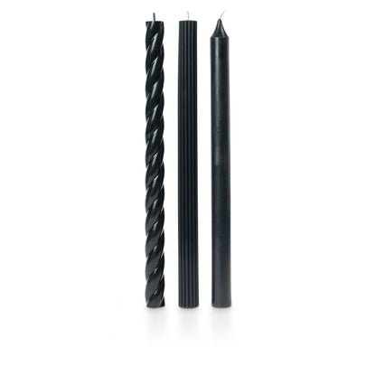 BLACK ASSORTED CANDLES