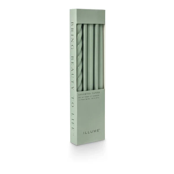 GREEN ASSORTED CANDLES