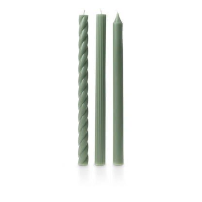 GREEN ASSORTED CANDLES