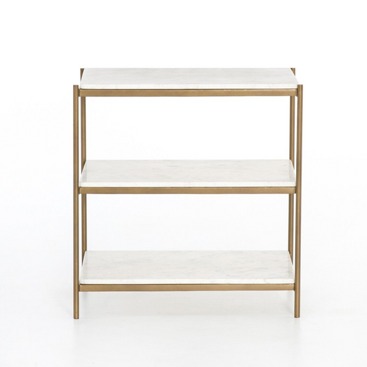 GOLD & MARBLE NIGHTSTAND