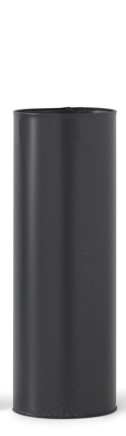 TIN CYLINDER VASE