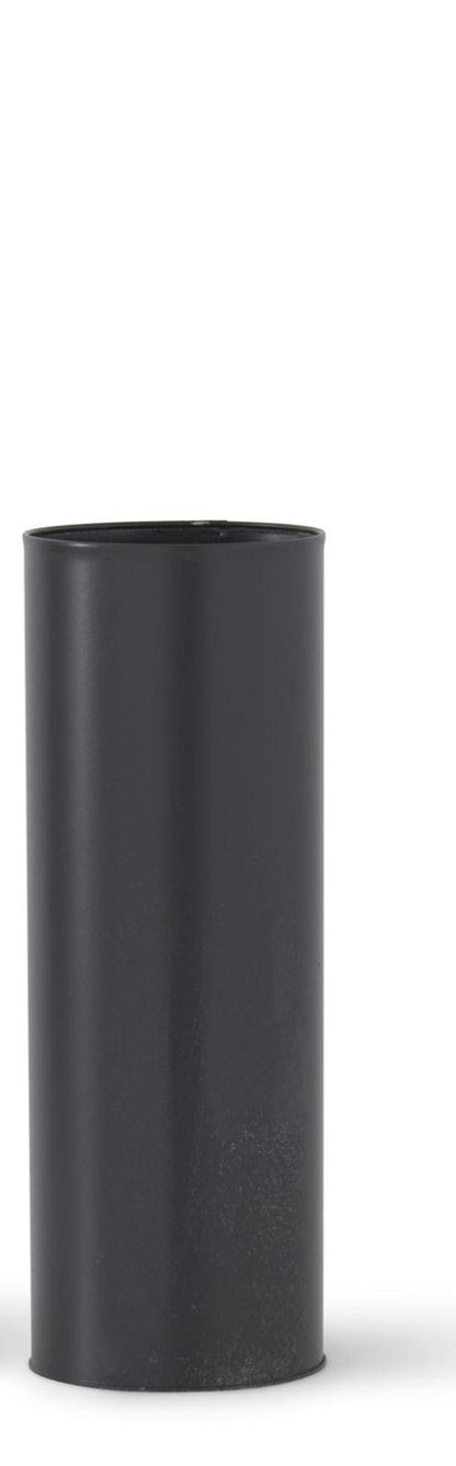 TIN CYLINDER VASE