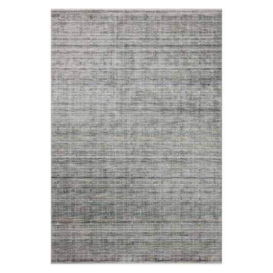 BLUE & GRAY STRIPED RUG