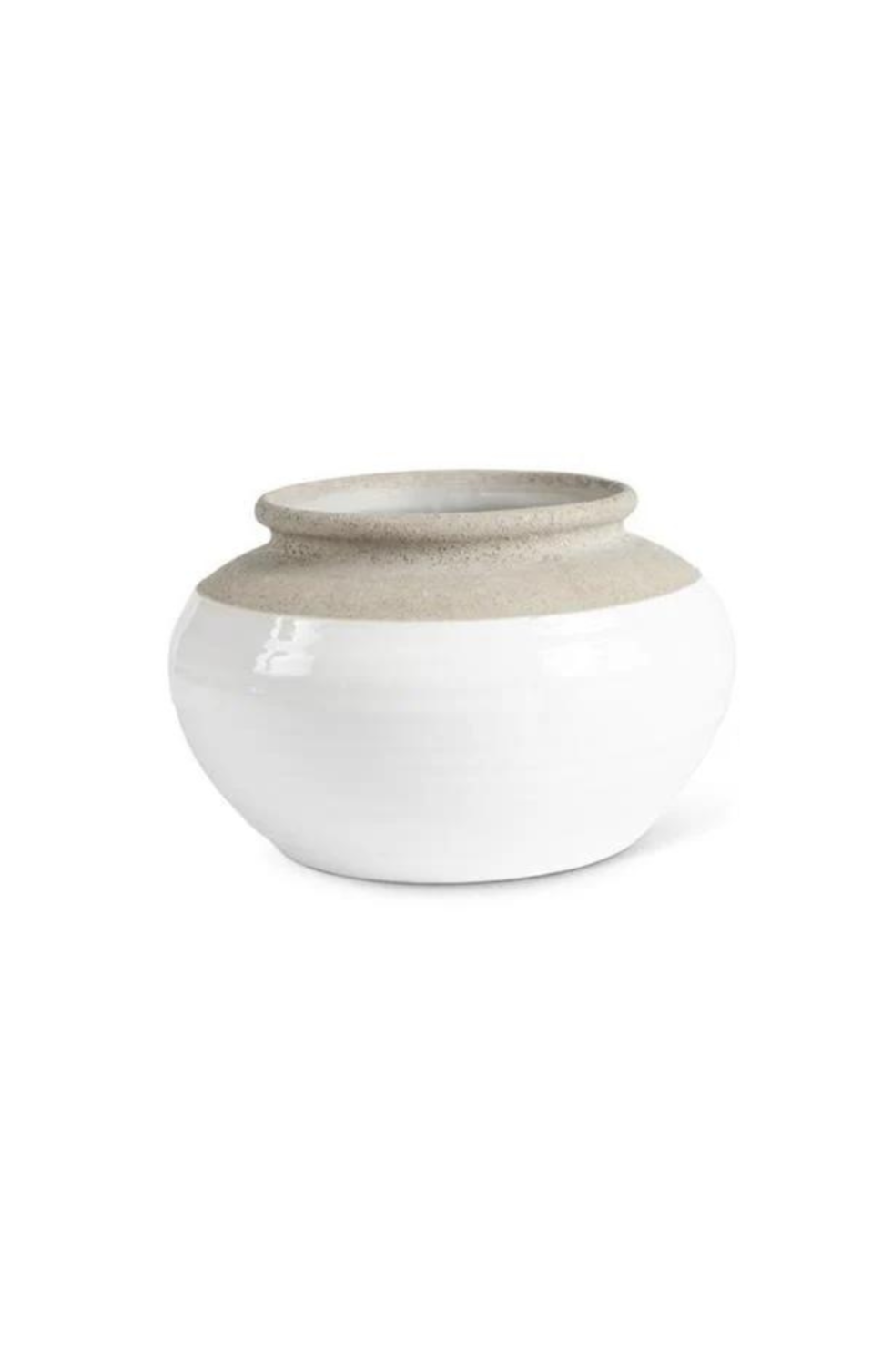WHITE & NATURAL POT