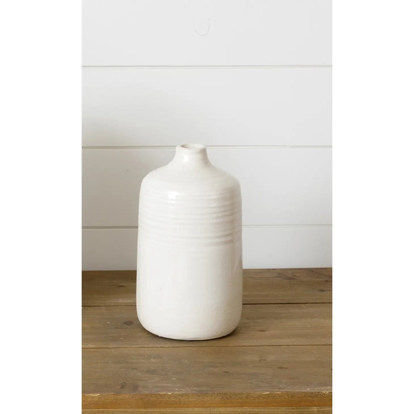 CREAM CRACKLED VASE
