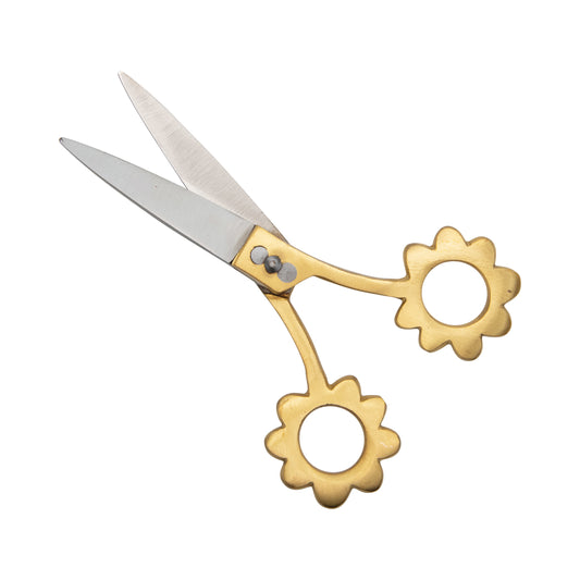 GOLD FLOWER SCISSORS