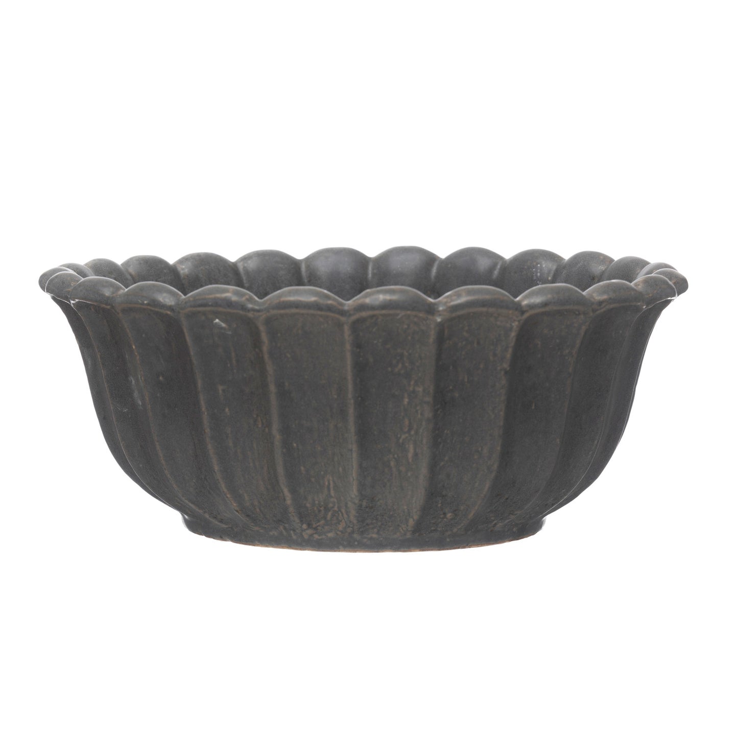 STONEWARE FLOWER BOWL