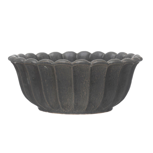 STONEWARE FLOWER BOWL