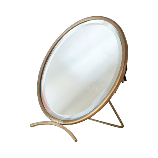 ROUND MIRROR ON STAND