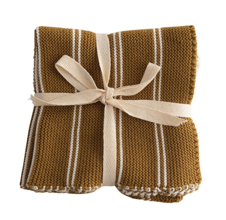 KNIT DISH CLOTH SET OF 2