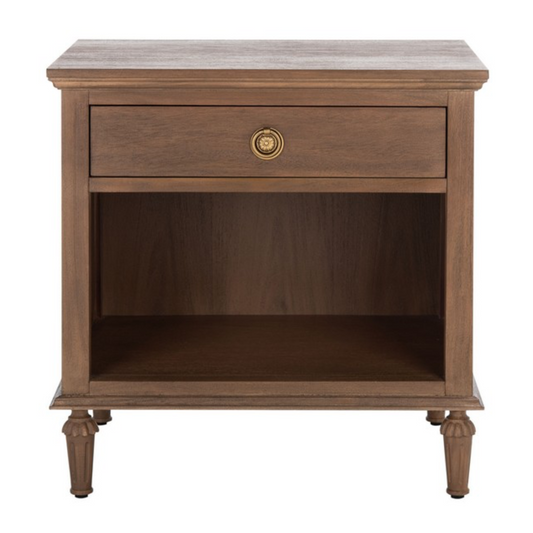 BROWN WOOD NIGHSTAND