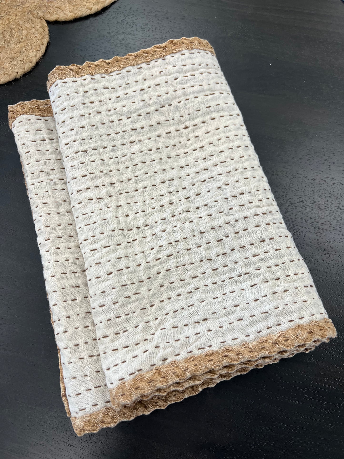 WAFFLE WEAVE TABLE RUNNER