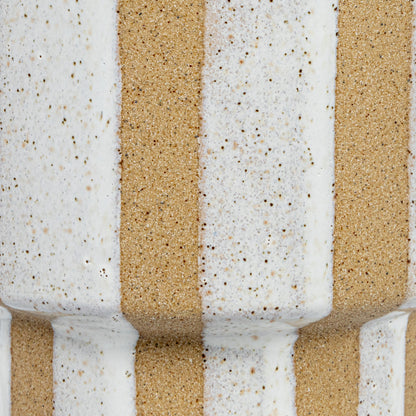 STRIPED STONEWARE VASE