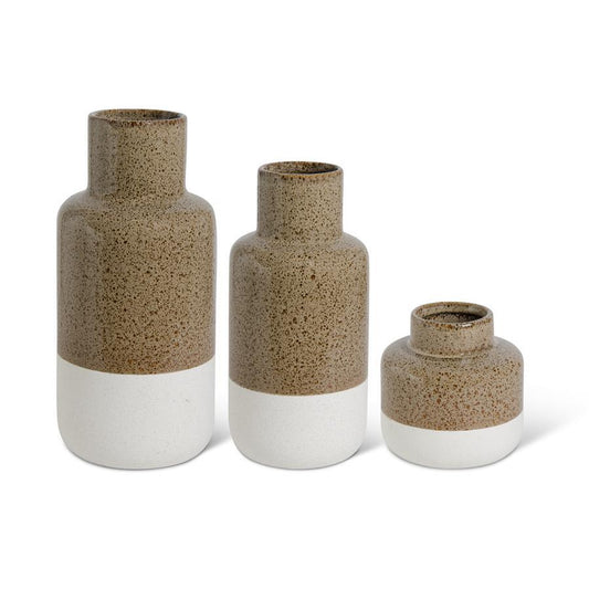 Tan Speckled Vase