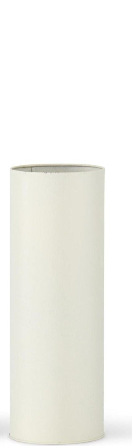 TIN CYLINDER VASE