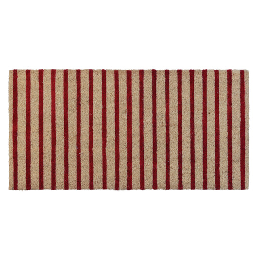Red Striped Doormat